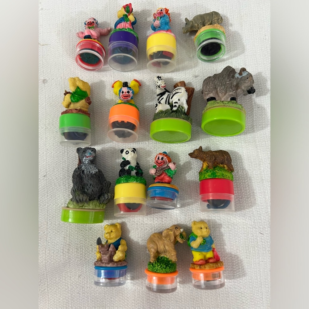 Lot of 15 vintage stampers